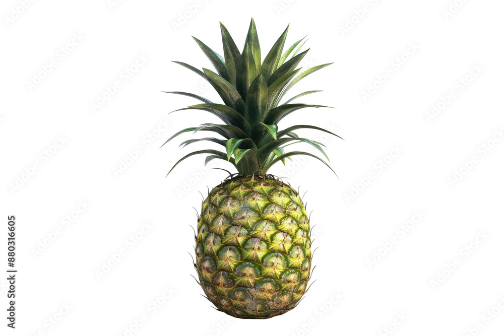 Pineapple fruit isolated on transparent background Pineapple fruit isolated on transparent background