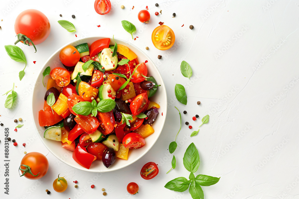 a bowl of tomatoes cucumbers and other vegetables a bowl of tomatoes cucumbers and other vegetables