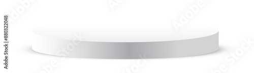 Abstract cylinder pedestal podium design. Blank empty space, stage grey. Abstract minimal concept 3d shape scene products display, Stage showcase presentation