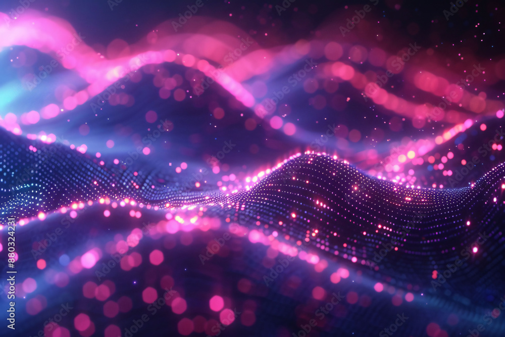Abstract waves of data pulsate in a captivating visual display. Abstract waves of data pulsate in a captivating visual display.