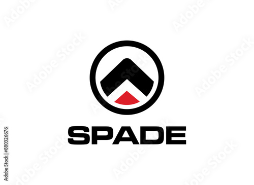 Spade logo symbol ace geometric shape