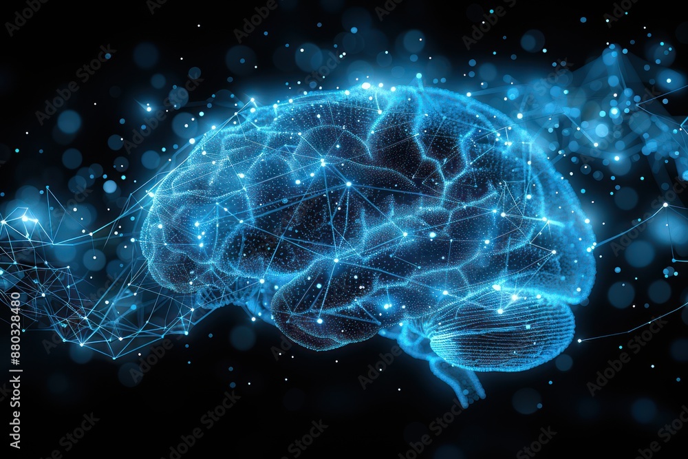 Abstract Representation of a Human Brain Abstract Representation of a Human Brain