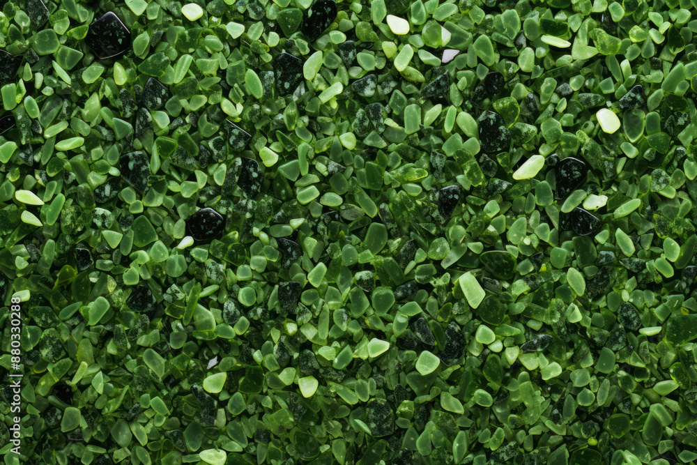 Processed collage of green terrazzo floor surface texture. Background for banner, backdrop
