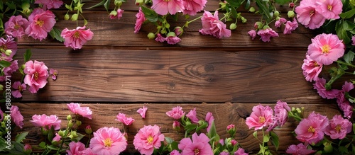 A wooden background provide...