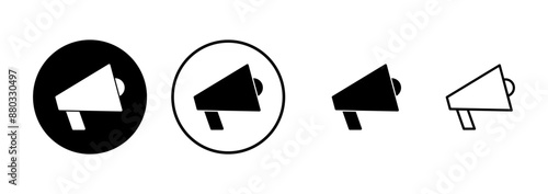 Megaphone icon vector isolated on white background. Loudspeaker icon vector. Volume icon