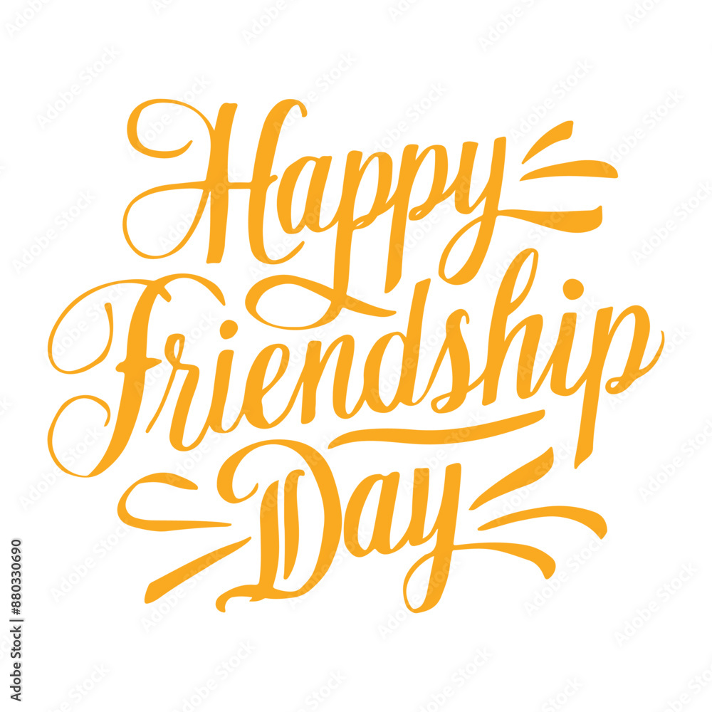 Fototapeta premium Happy Friendship Day typography t-shirt design silhouette vector illustration