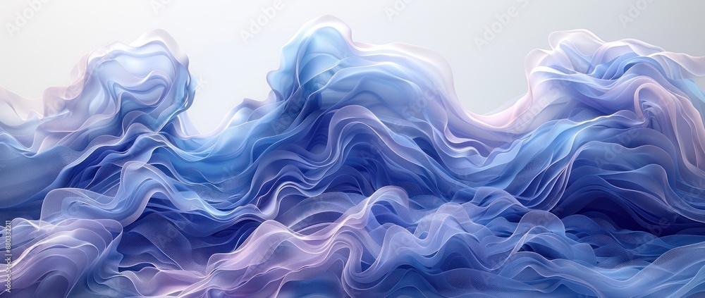 Abstract Blue and Purple Swirling Fabric Abstract Blue and Purple Swirling Fabric