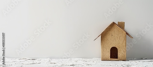 Handmade cardboard house ag...