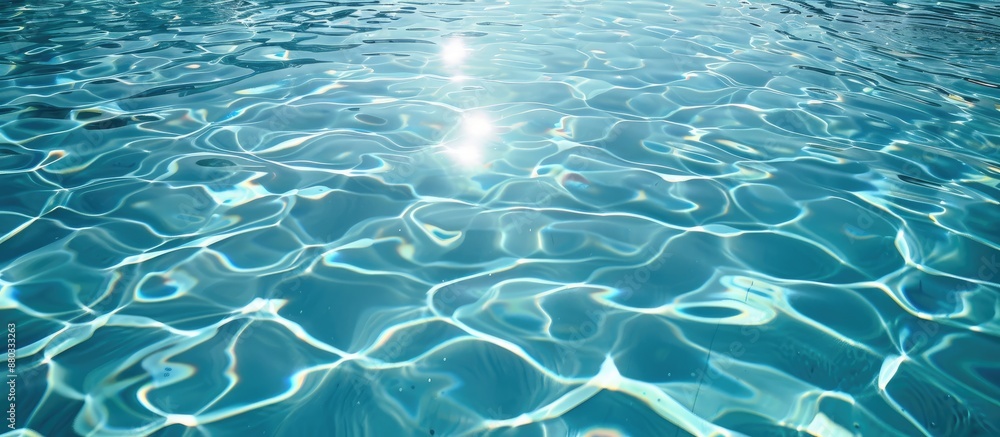 Crystal clear water in a pool reflecting light perfectly ideal for a copy space image Crystal clear water in a pool reflecting light perfectly ideal for a copy space image