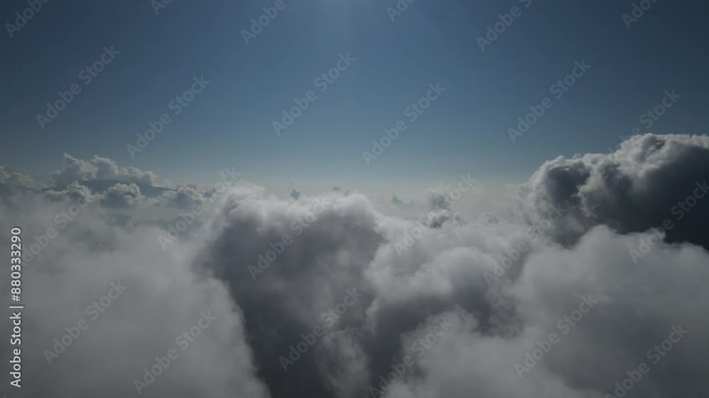 mountains above clouds in Nepal mountains above clouds in Nepal