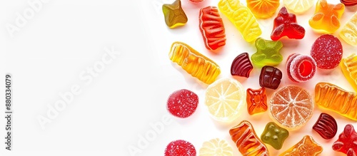 Assortment of gummy candies...