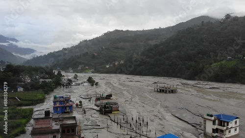 Floods and landslides occurred in Nepal photo