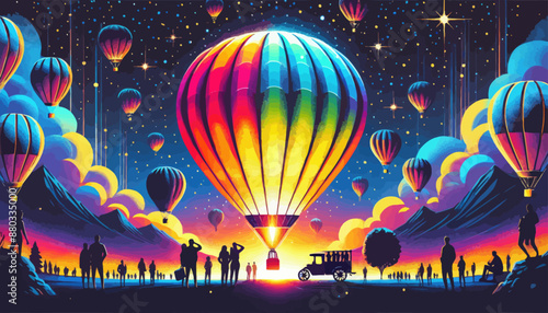 Hot Air Balloon Night
