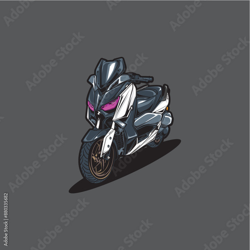 Motocycle White Premium.eps