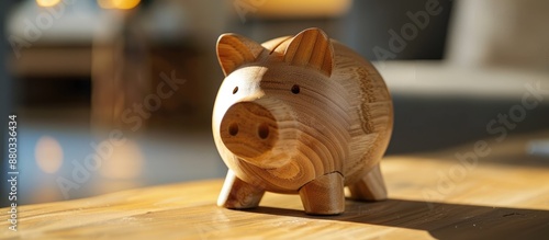 A piggy bank with a slot fo...