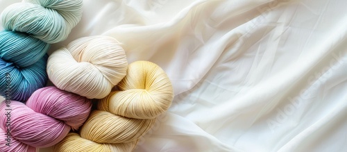 White cotton jersey fabric ...