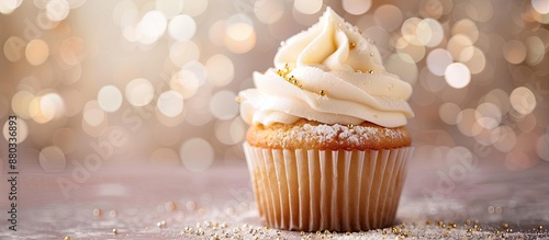 Butter cream cupcake with s...