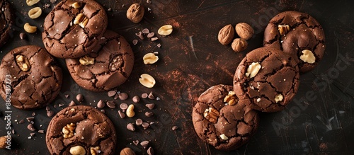 Chocolate cookies with cash...