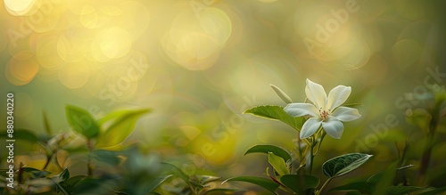 A delicate flower blooming ...