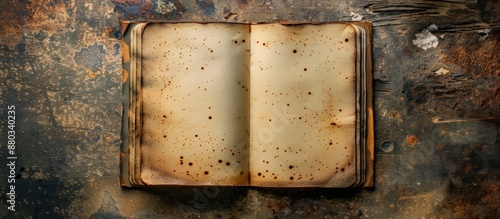 A grunge background sets th...
