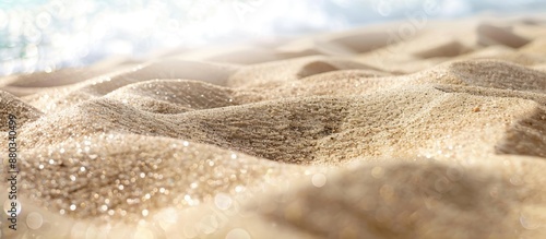 Close up view of a sandy be...