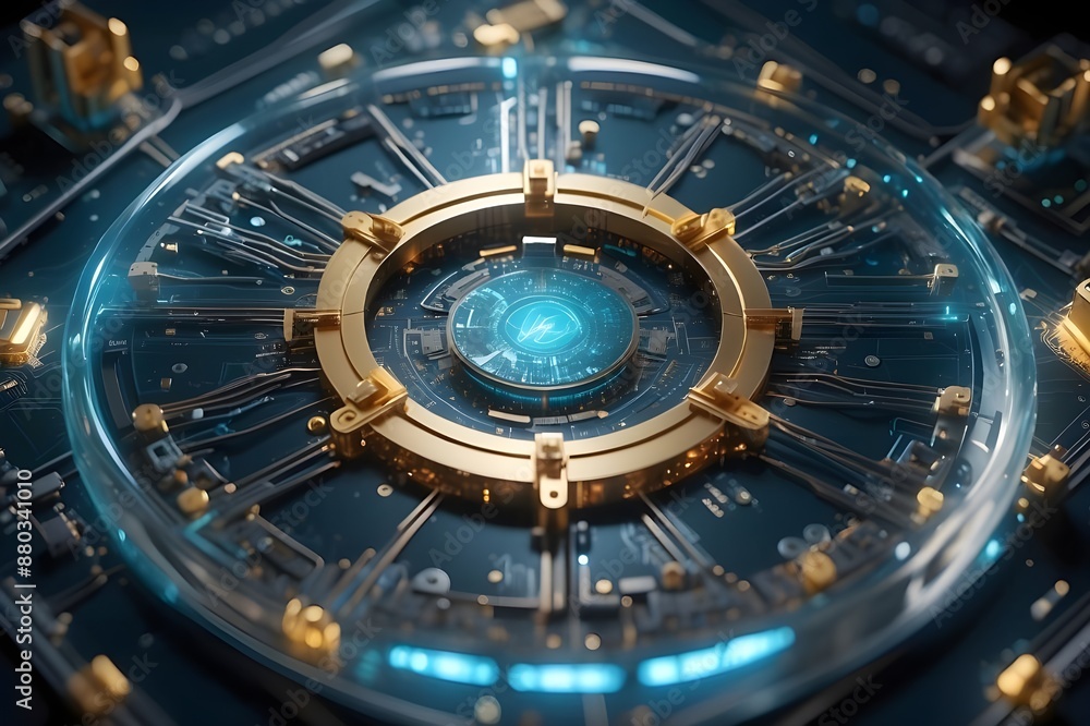 Naklejka premium Quantum Computing to revolutionize Technology.