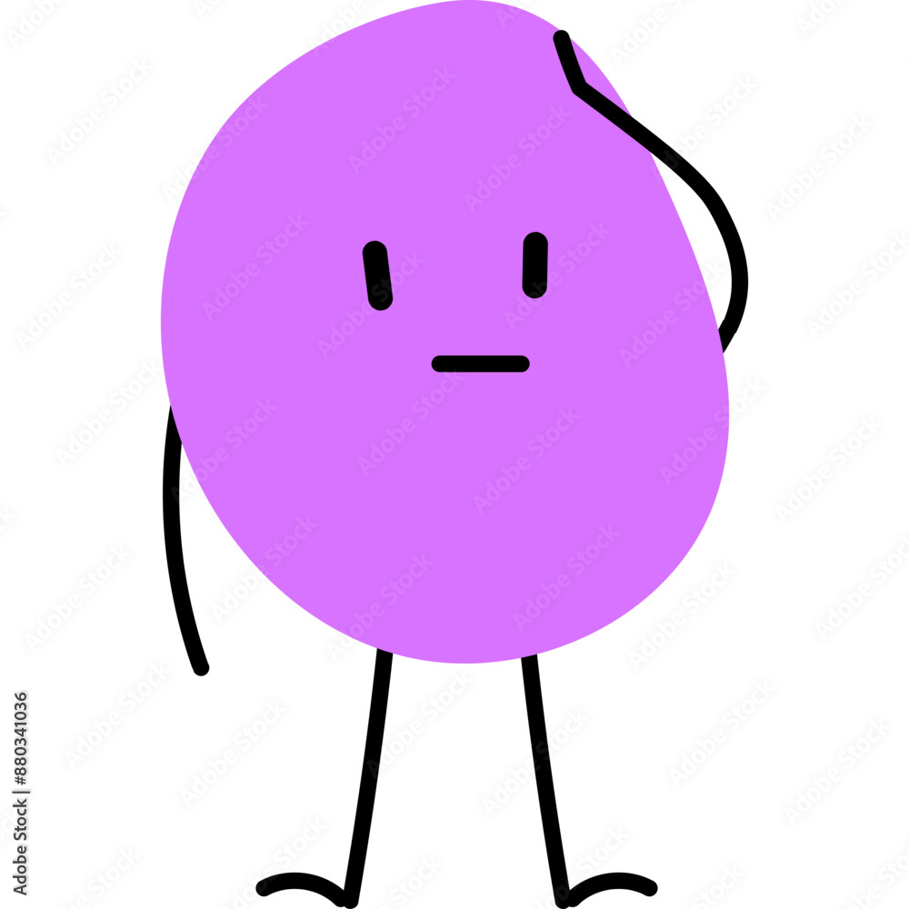 Obraz premium Cute Blob Stickman