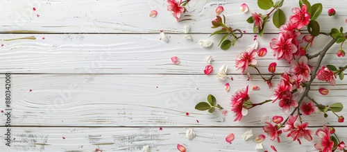 A spring flower on a white ...