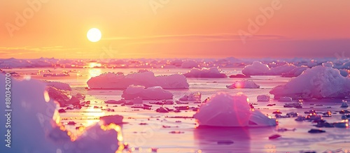 Cruising at sunset on float...