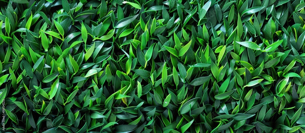 Texture of artificial grass displayed in a copy space image Texture of artificial grass displayed in a copy space image