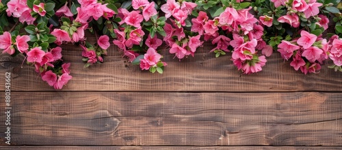 A wooden background provide...
