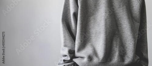 Gray sweatshirt isolated on...
