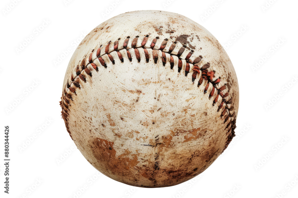 Used baseball isolated on transparent background Used baseball isolated on transparent background