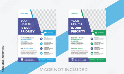 Creative medical flyer design