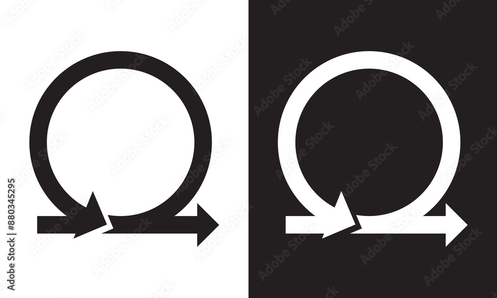 Agile cycle icon, flexible methodology work, concept management business. isolated on black and white background. EPS 10 Agile cycle icon, flexible methodology work, concept management business. isolated on black and white background. EPS 10