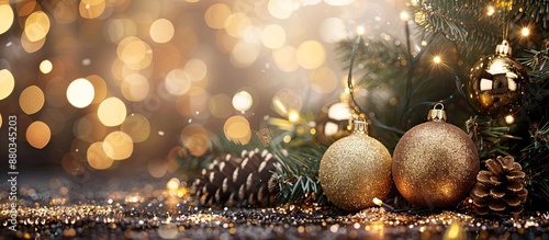 Glimmering Christmas tree d...