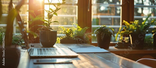 Desktop workspace with educ...