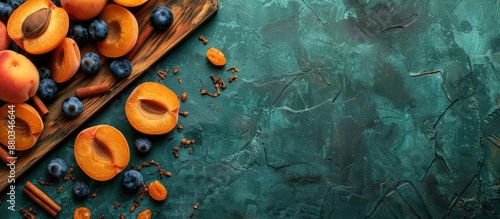 Sliced apricots and sloe be...