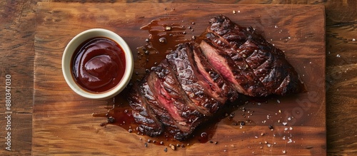 Top view of a dry aged Wagy...