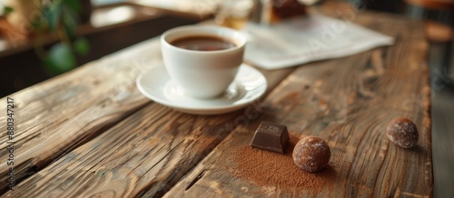 Coffee and chocolate truffl...