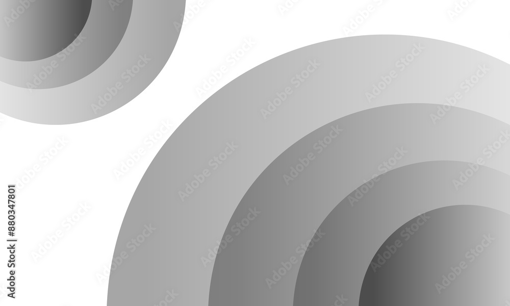 abstrack semi circle background, white gray gradient color abstrack semi circle background, white gray gradient color