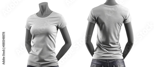 Light gray female t shirt d...