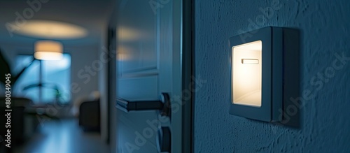 The switch illuminates the ...