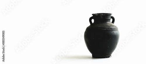 Black antique ceramic vase ...