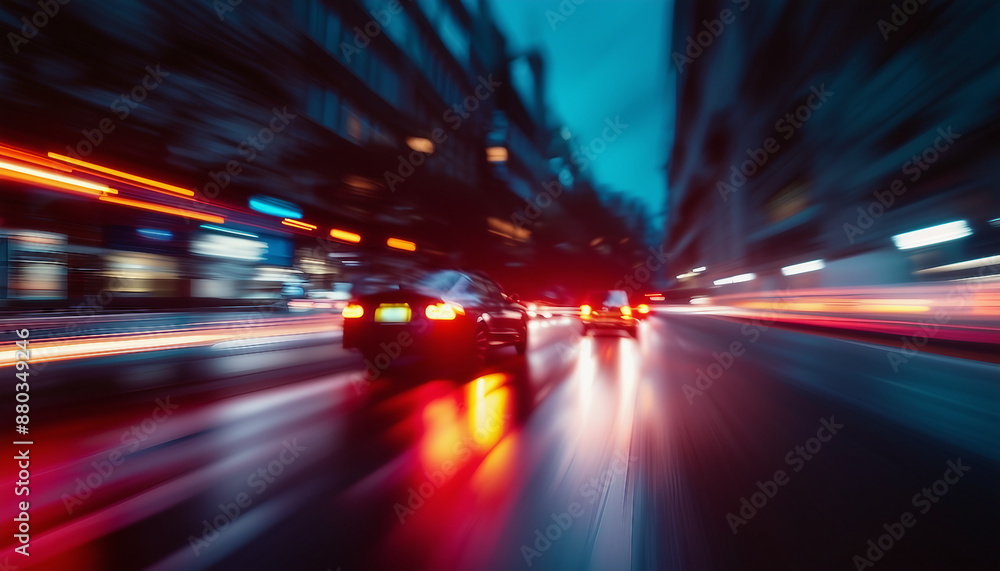 Dramatic Timelapse of Traffic. Dynamic Transport or High-Speed Transfer Concept. Dramatic Timelapse of Traffic. Dynamic Transport or High-Speed Transfer Concept.