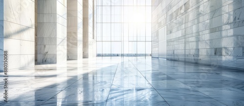 Modern building set against...