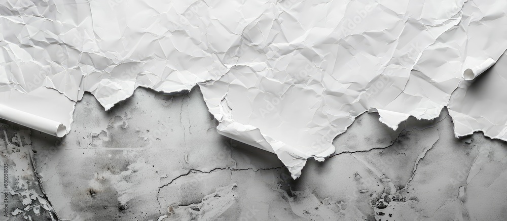 Gray backdrop with ripped paper and copy space image Gray backdrop with ripped paper and copy space image
