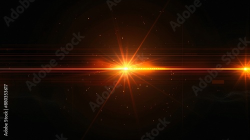 Abstract orange flare