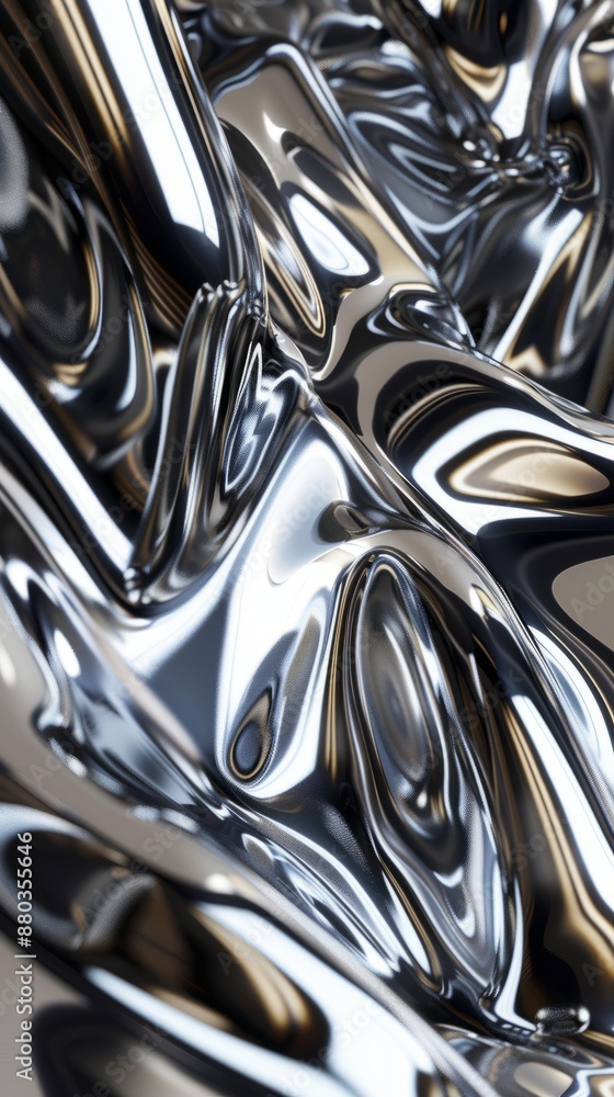 Reflective Chrome Metal Texture Background, 4K hyperrealistic photo Reflective Chrome Metal Texture Background, 4K hyperrealistic photo