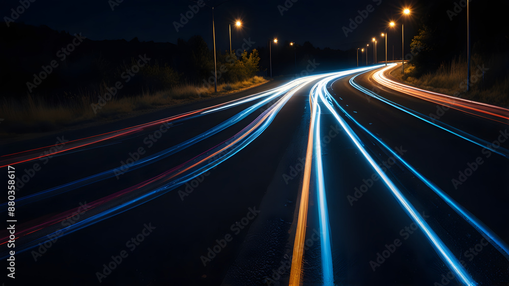 highway at night highway at night